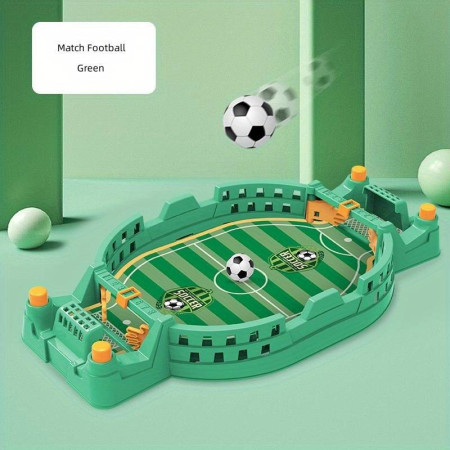 Fotbal de Masa Interactiv pentru Copii, Flippy, cu 2 Mingi Incluse, Tabela Scor, 22.8x12x4 cm, Verde