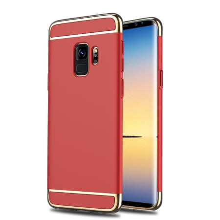 Husa Samsung Galaxy S9 Luxury Plating 3 in 1 Rosu