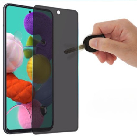 Folie sticla securizata Flippy compatibila cu  Xiaomi 11T / 11T Pro, Full Glue, Privacy, Negru