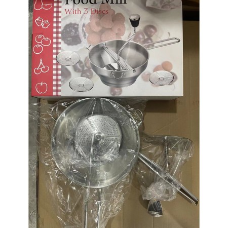 Stainless steel food blender, fruit and vegetable baby cooking, jam grinder, potato masher, crusher - Specifications: 190*200*330mmH