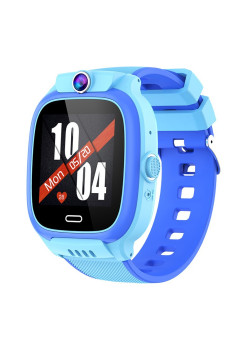 Ceas Smartwatch Flippy, Pentru Copii, Model Y36, cu Functie Telefon, 4G, Localizare LBS, Istoric Traseu, Monitorizare Spion, Apel Video, Rezistent la Apa, Albastru