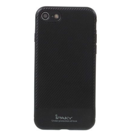 Husa Apple iPhone 6/6S IPAKY Carbon Fiber Negru