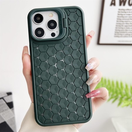 Husa de Protectie TPU, Flippy, pentru Samsung Galaxy S24, 3D Cube, cu Inel, Protectie Camera, Antisoc, Antizgariere, Antialunecare, Acoperire Completa, Verde