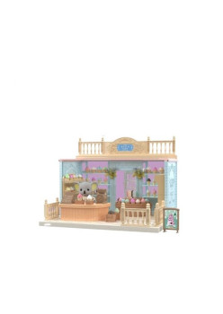 Set Casa de papusi, magazin de inghetata, cu mobilier si figurine, Flippy