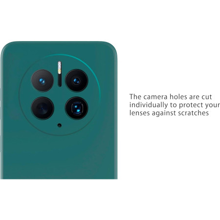 Husa de Protectie, Flippy, pentru Huawei Mate 50 Pro, Liquid Silicone, cu Microfibra pe Interior, Protectie Antisoc, Compatibil Incarcare Wireless, Verde