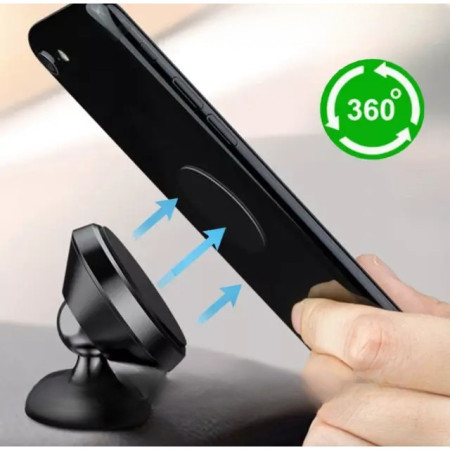 Suport Auto Magnetic Flippy, pentru Telefon BK1, Rotire 360 grade, Negru