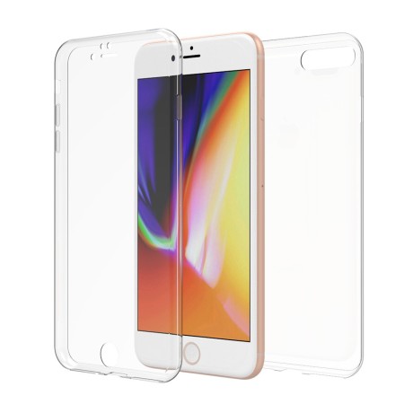 Husa de protectie Flippy® pentru Apple iPhone 7 Plus Full Tpu 360 V2 Transparent