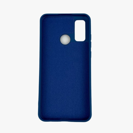 Husa protectie compatibila cu Huawei P Smart 2020 Liquid Silicone Case Albastru inchis