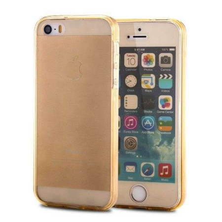 Husa de protectie Flippy® pentru Apple iPhone 5/5S/5SE Full Tpu 360 Auriu