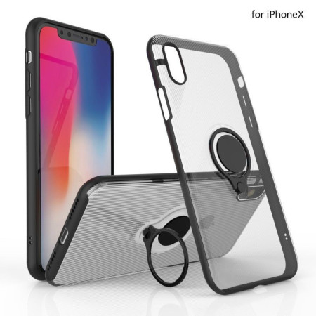 Husa Apple iPhone 7 Armor Ring cu inel magnetic Transparent