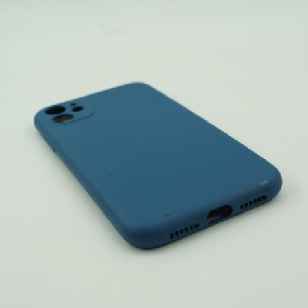 Husa protectie, Flippy, compatibila cu Apple iPhone 12 Pro Liquid Silicone Albastru inchis