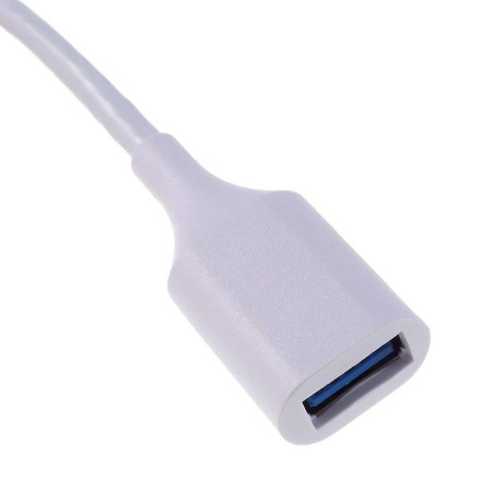 Cablu OTG USB 3.1 USB Type-C to USB A 18 cm Flippy, Alb