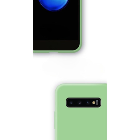 Husa protectie Flippy compatibila cu Samsung Galaxy S10 E Liquid Silicone Case Verde inchis