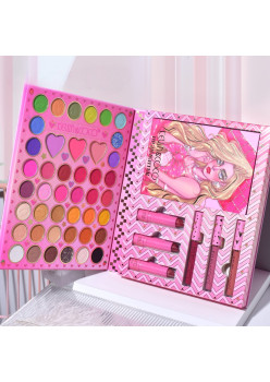 Set 8 Produse de Machiaj, KEVIN & COCO, Butterfly Dream Girl, 49 de culori, 24.7 x 19.7 x 2.7 cm