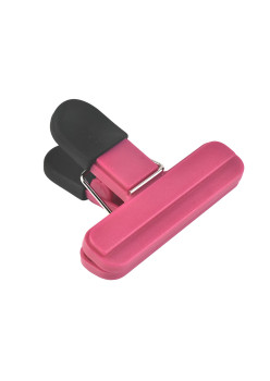 Cleste Multifunctional pentru Sigilarea Pungilor, Flippy, din Plastic, Mentine Alimentele Proaspete, 7x6.5 cm, Roz