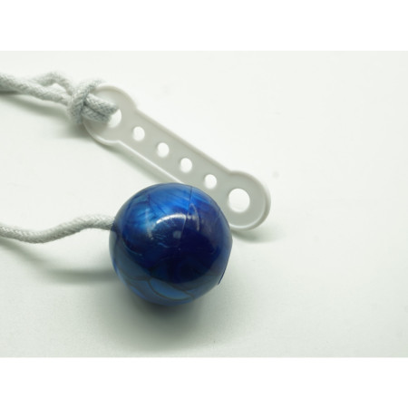 Jucarie interactiva cu bile, Flippy, Clackers ball, antistres, Albastru, 40 mm