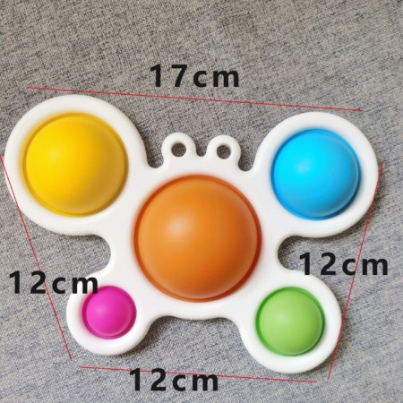 Jucarie Antistres Flippy - Fidget Toy, Simple Dimple, Crab, Multicolor