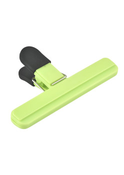 Cleste Multifunctional pentru Sigilarea Pungilor, Flippy, din Plastic, Mentine Alimentele Proaspete, 15x7.5 cm, Verde