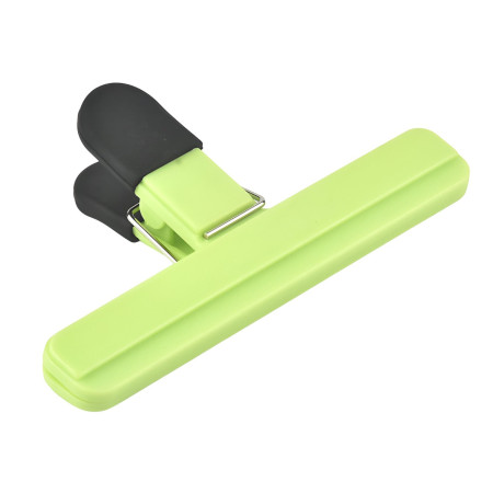 Cleste Multifunctional pentru Sigilarea Pungilor, Flippy, din Plastic, Mentine Alimentele Proaspete, 15x7.5 cm, Verde