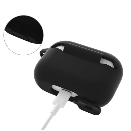 Husa AirPods Pro cu Inel Prindere Negru