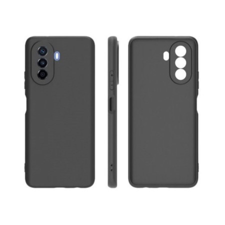 Husa pentru Huawei Huawei Y90, Flippy, Liquid Silicone, cu Microfibra pe interior, Protectie Antisoc, Negru