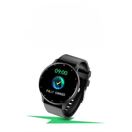 Ceas smartwatch si bratara fitness Flippy ZL02D, oxigen, ritm cardiac, pedometru, notificari, IP67, Compatibil cu Android/iOS, vibratii, multi sport, Negru