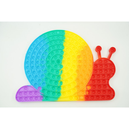 Jucarie antistres din silicon, Flippy, Pop It Now and Flip It, Melc, Multicolor, Model 2