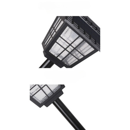 Lampa solara de tip stalp pentru gradina, Flippy, Alb Rece