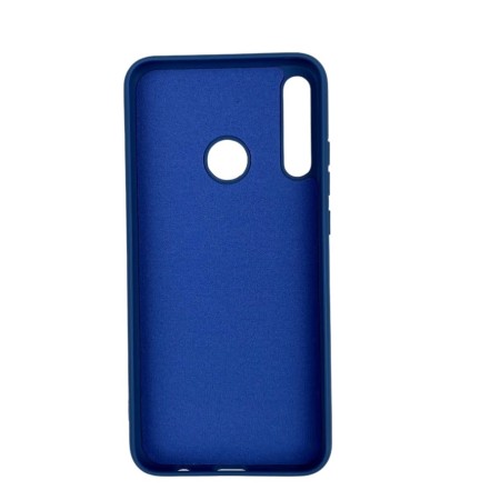 Husa protectie compatibila cu Huawei P40 Lite E Liquid Silicone Case Albastru inchis