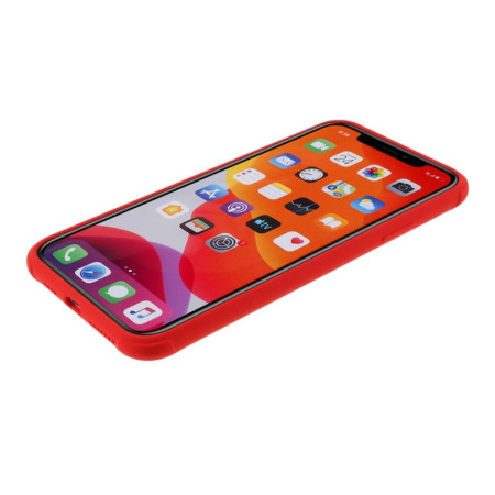 Husa protectie compatibila cu Apple iPhone 11 Pro Liquid Silicone Case Rosu