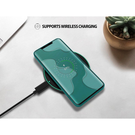 Husa de Protectie, Flippy, pentru Huawei Mate 50 Pro, Liquid Silicone, cu Microfibra pe Interior, Protectie Antisoc, Compatibil Incarcare Wireless, Verde