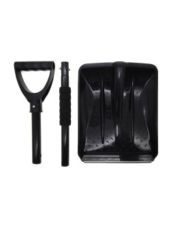 Winter household detachable outdoor snow removal shovel artifact long handle snow removal shovel - Specifications: black snow shovel (PP + aluminum alloy)