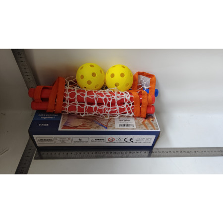 Joc Spikeball, Flippy, Joc in 2, pentru Plaja, Parcuri, Interior, 2 Plase, 2 Mingi, Multicolor