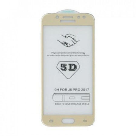 Folie Sticla Samsung Galaxy J3 2017 4D/5D Auriu