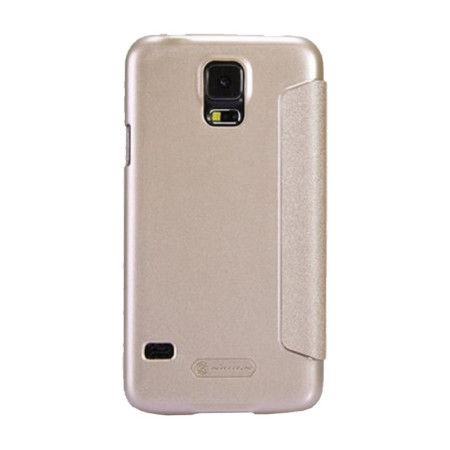 Husa Samsung Galaxy S5 Nillkin Sparkle Flip Auriu