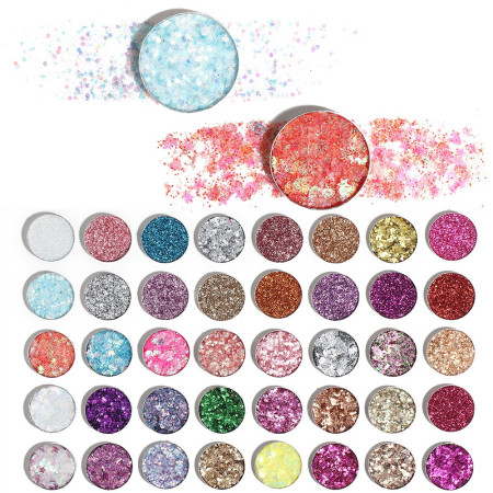 Trusa de machiaj , paleta de glitter / sclipici cu 40 de culori , Flippy