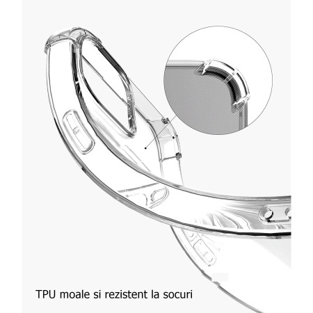 Husa de protectie Flippy, TPU, pentru Apple iPhone 15 Plus , Antisoc, Protectie colturi, Rezistenta la impact, Transparenta