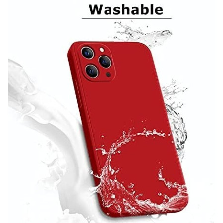 Husa protectie compatibila cu Apple iPhone 11 Pro Max Liquid Silicone Case Rosu