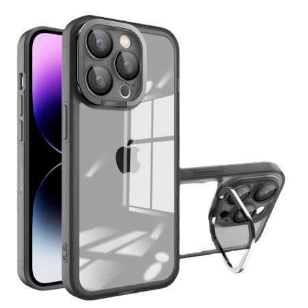 Husa protectie Flippy pentru Apple iPhone  11 Electroplated cu  suport pentru camera, 1.5 mm grosime, protectie camera, Negru