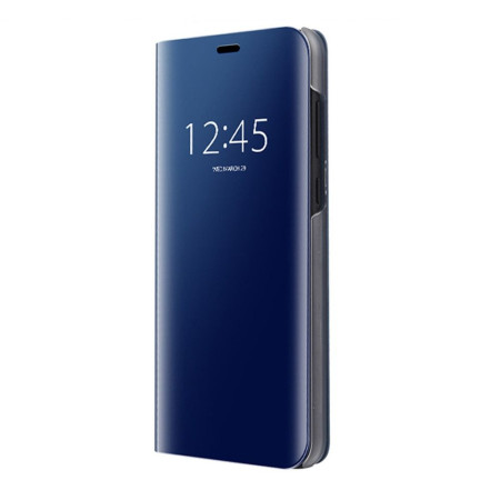 Husa Huawei P20 Lite Flip Cover Oglinda Albastru