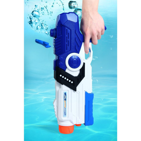 Pistol cu Apa pentru Copii, Rezervor, Pentru Piscina/Plaja, Flippy, 6ani+, Albastru/Multicolor, 2000ML