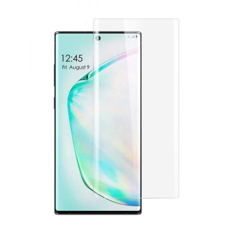 Folie Sticla Securizata Flippy, 9H, Transparenta HD, pentru pentru Curbata compatibila cu Samsung Galaxy Note 10 Plus, Transparent