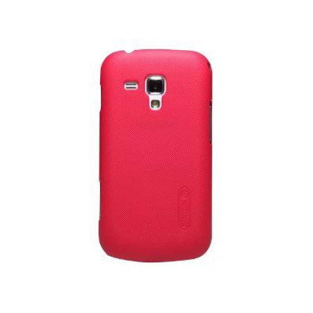 Husa Samsung Galaxy S Duos Nillkin Frosted Shield Rosu + Folie de protectie