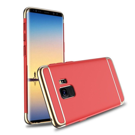 Husa Samsung Galaxy S9 Luxury Plating 3 in 1 Rosu