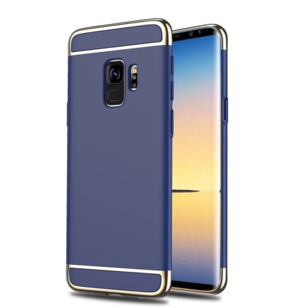 Husa Samsung Galaxy S9 Luxury Plating 3 in 1 Albastru