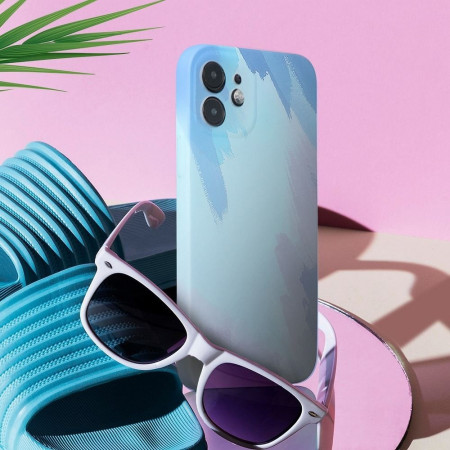 Husa protectie Flippy compatibila cu Apple iPhone XR Tpu Ombre, Albastru/Bleu/Mov