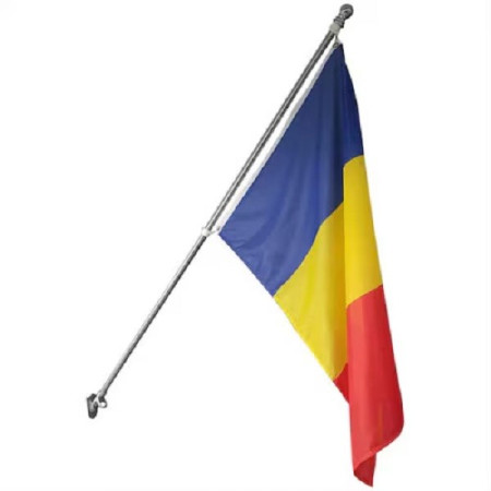 Steag Tricolor Romania, Flippy, Cu bat pentru fixare pe perete, 90 x 150 cm