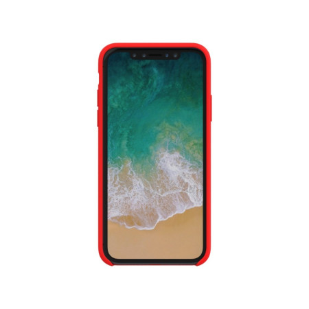 Husa protectie compatibila cu Apple iPhone X/XS Liquid Silicone Case Rosu