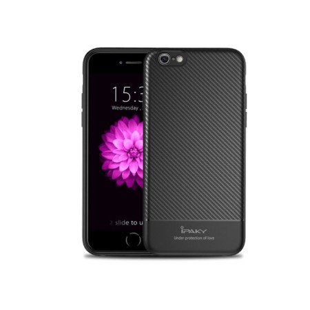 Husa Apple iPhone 8 IPAKY Carbon Fiber Negru