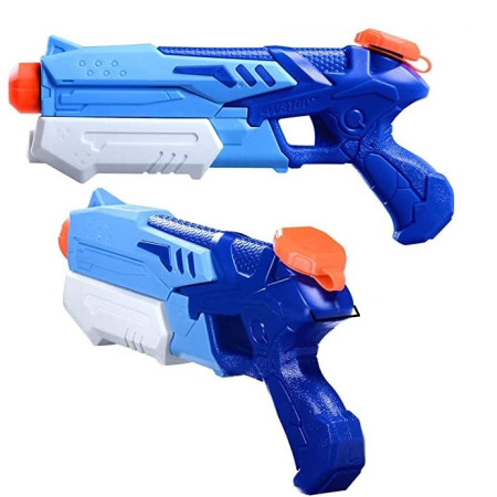 Pistol cu Apa pentru Copii, Rezervor, Pentru Piscina/Plaja, Flippy, 6ani+,  Albastru, 300ML